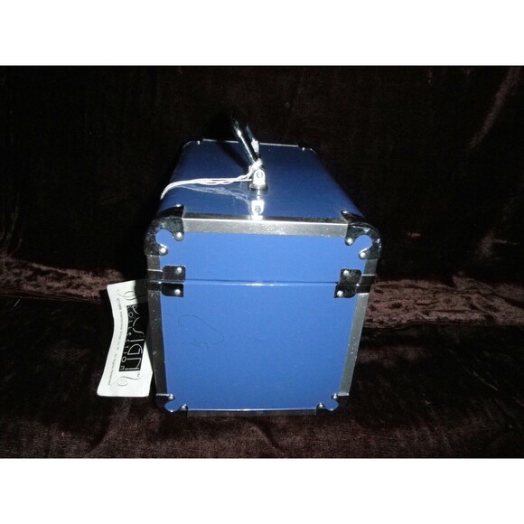 NEW VINTAGE 1998 VINYL TRAIN CASE 9" LINENS THINGS (9" WIDE X 6" TALL) - Picture 9 of 10